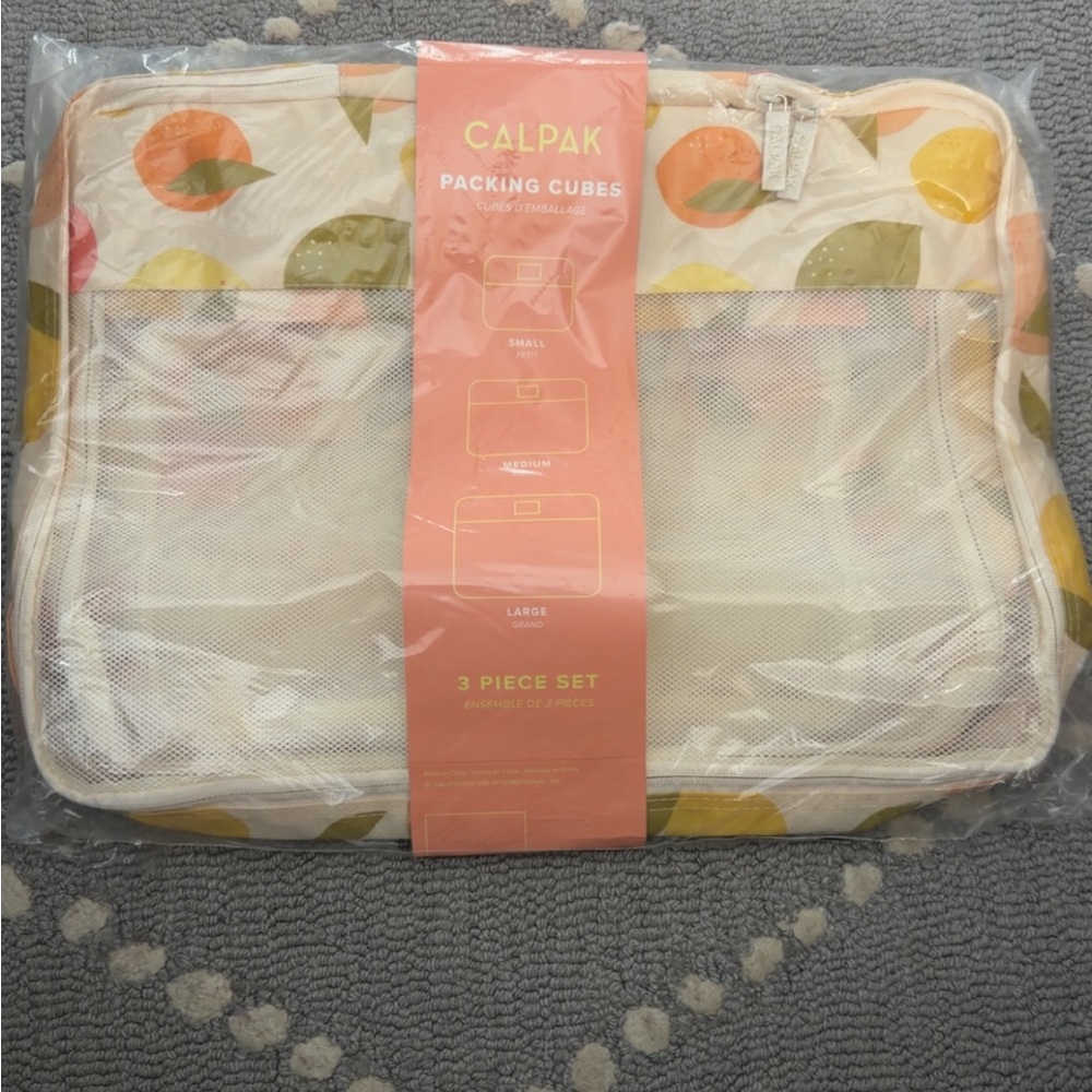 Calpak Fruit Pattern Packing Cubes Set